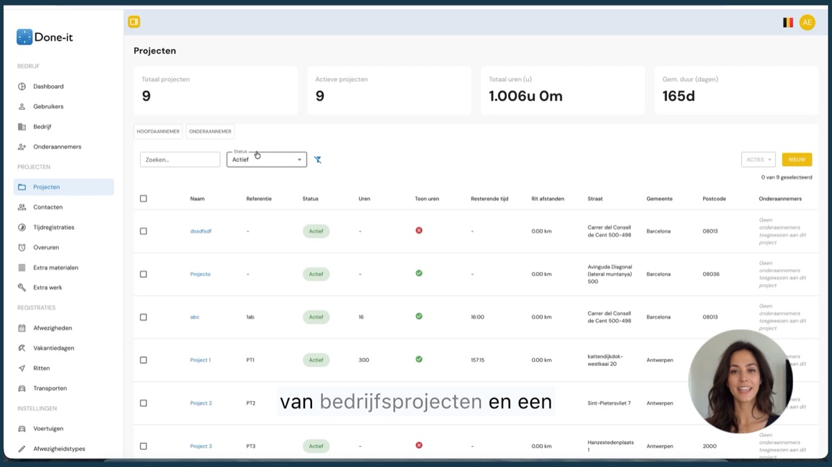 Adding a project