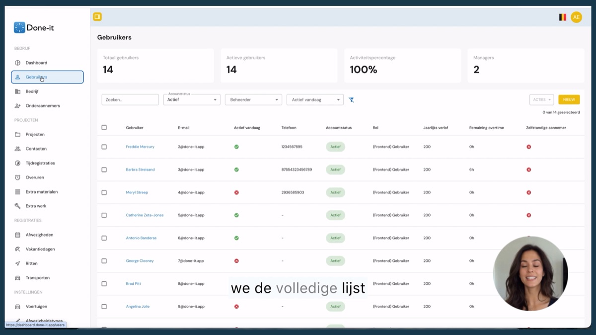 Viewing users